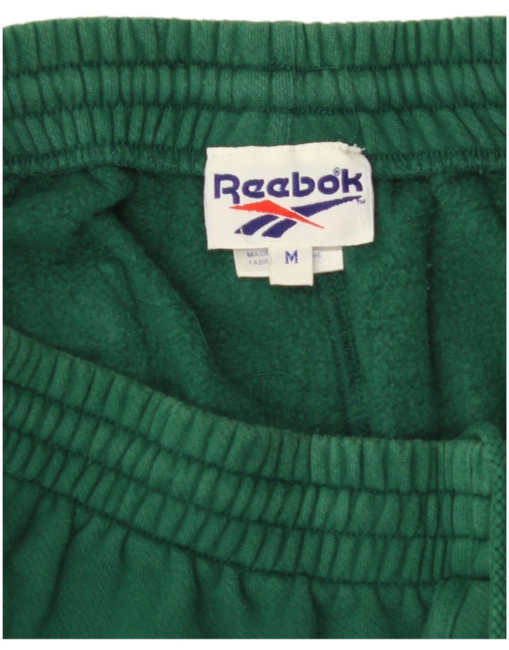 Reebok Mens Tracksuit Trousers Joggers Medium  Green Cotton
