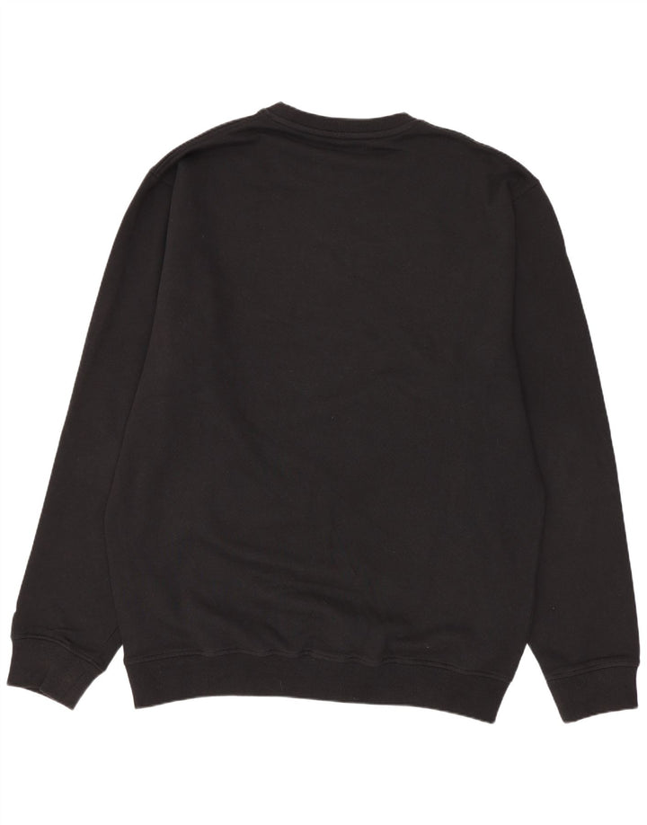Kappa Mens Graphic Sweatshirt Jumper XL Black Cotton