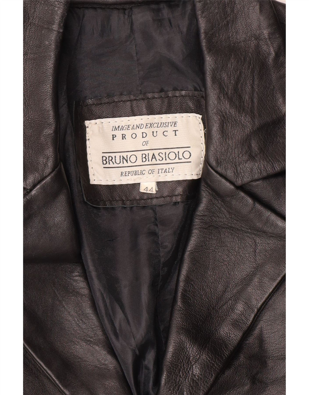 Vintage Womens Leather Jacket IT 44 Medium Black Classic