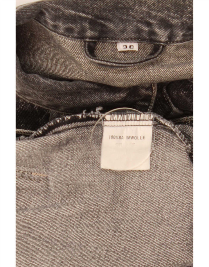 Vintage Mens Denim Jacket UK 42 XL Grey Cotton
