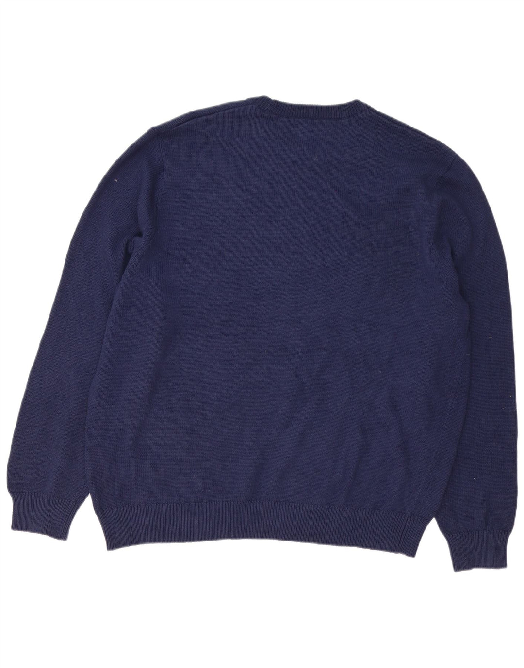 Chaps Herre Regular Fit Crew Neck Jumper Sweater 2XL Navy Blue Classic