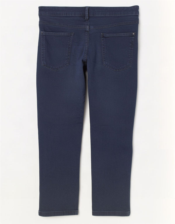 Marks & Spencer Womens Cropped Jeans UK 20 2XL W38 L21 Marineblå Bomuld