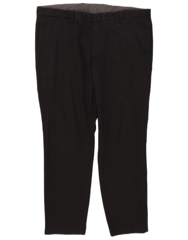 Hugo Boss Mens Slim Chino Trousers W40 L28 Black Cotton