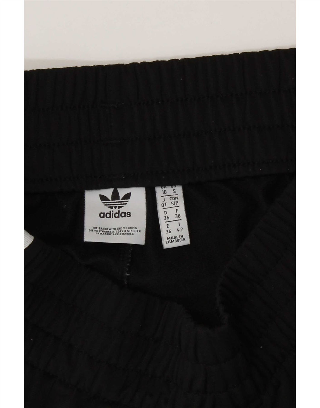 Adidas Damen Sportshorts UK 10 Small Schwarz Polyester