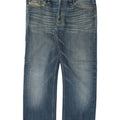 Diesel Mens Straight Jeans W33 L28 Blue Cotton