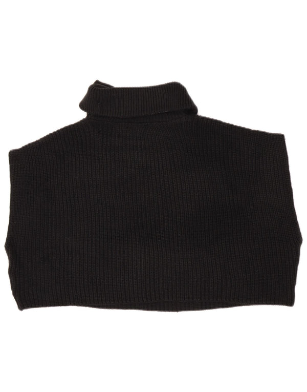 Zara Camiseta sin mangas con cuello y cremallera extragrande para mujer UK 44 Medium Black
