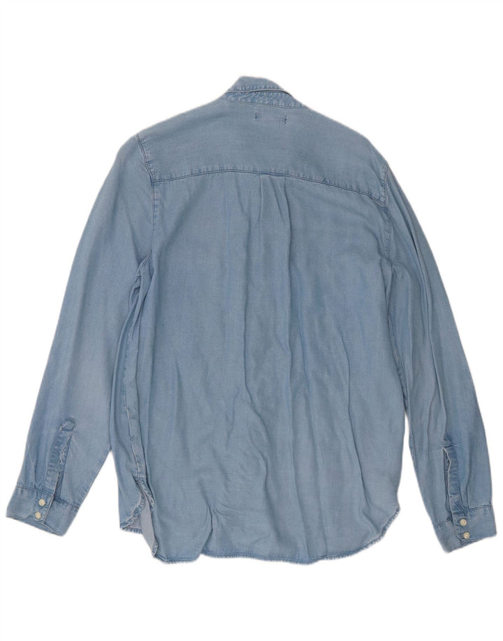 Camicia in denim da donna Gap UK 14 Lyocell blu medio