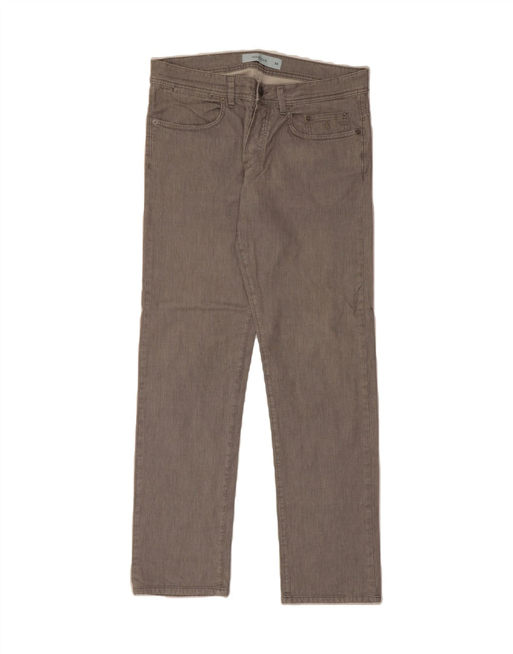 SIVIGLIA Mens Straight Jeans W34 L30 Grey Cotton Vintage SIVIGLIA and Second-Hand SIVIGLIA from Messina Hembry 