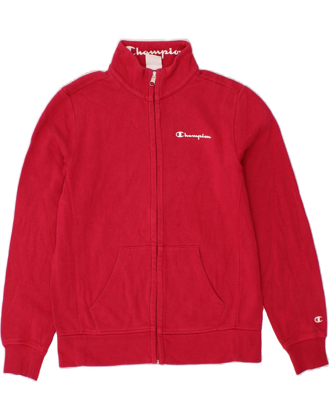 CHAMPION Womens Tracksuit Top Jacket UK 14 Medium Pink Vintage Champion and Second-Hand Champion from Messina Hembry 