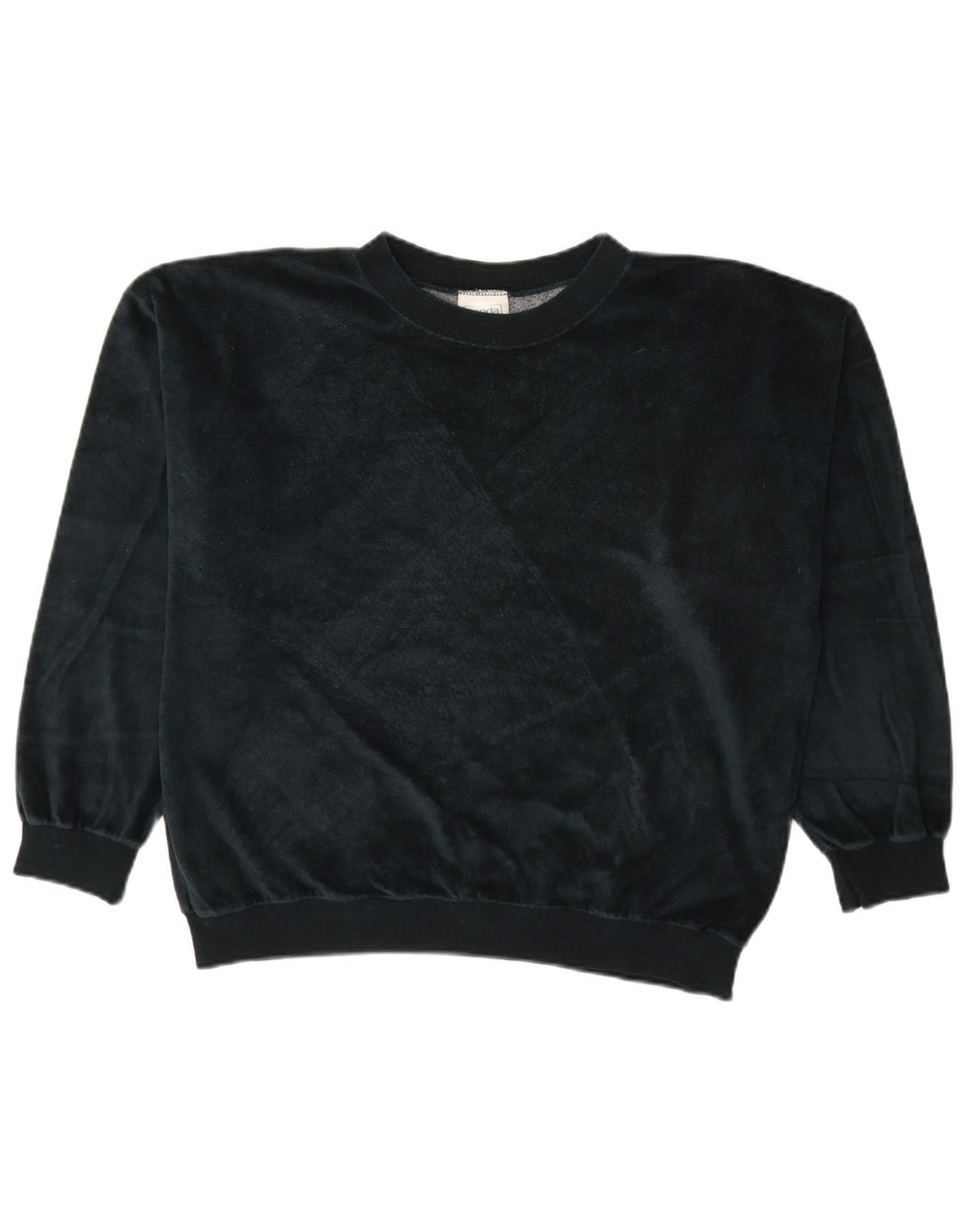 CANDA Womens Oversized Sweatshirt Jumper UK 10 Small Green Cotton