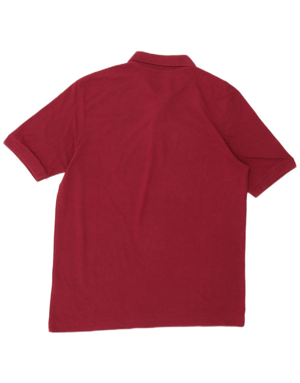 Kappa Mens Polo Shirt XL Burgundy Cotton
