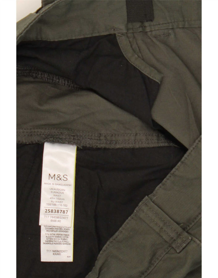 Мужские шорты карго Marks & Spencer W40 XL, хаки, хлопок