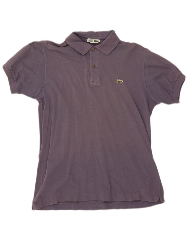Camisa polo masculina Lacoste tamanho 4 médio algodão roxo