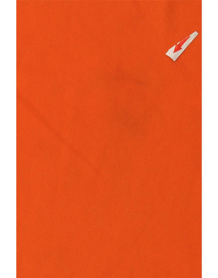 Adidas Mens Camiseta Top Pequeno Laranja Poliéster