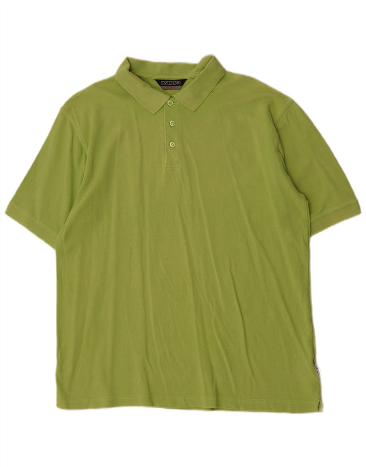 Kappa Mens Polo Shirt Large Green Cotton