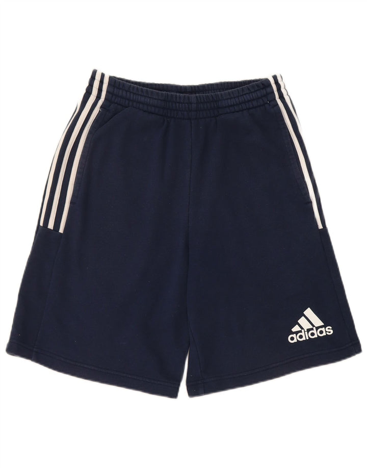 Adidas Mens Sport Shorts Small Navy Blue Cotton