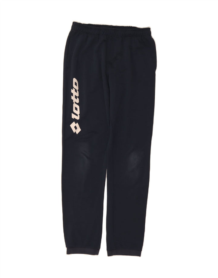 LOTTO Mens Graphic Tracksuit Trousers Joggers Medium  Navy Blue Vintage Lotto and Second-Hand Lotto from Messina Hembry 