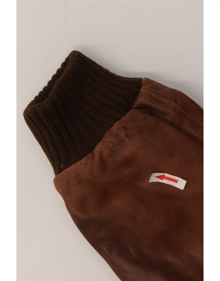 Vintage Ανδρικό Δερμάτινο Μπουφάν UK 36 Small Brown