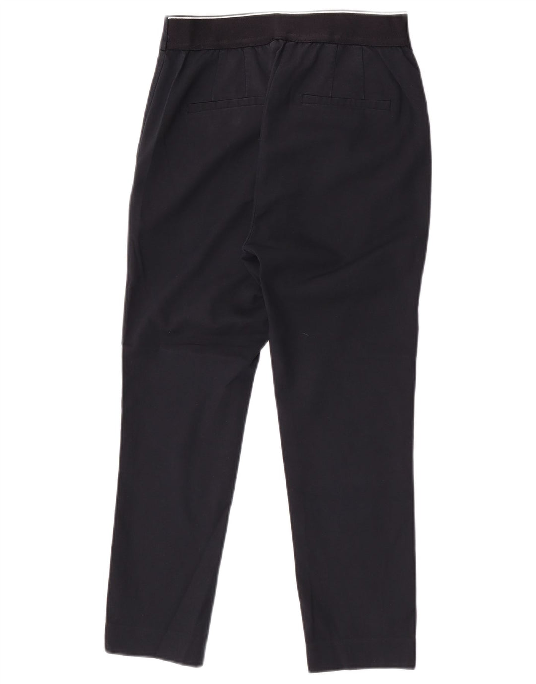 Zara Womens Slim Cropped Trousers Small W28 L24 Navy Blue
