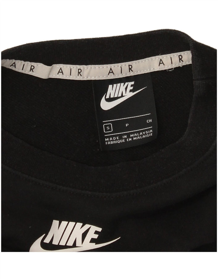 Nike Sweat-shirt court surdimensionné pour femme UK 10 Petit Noir