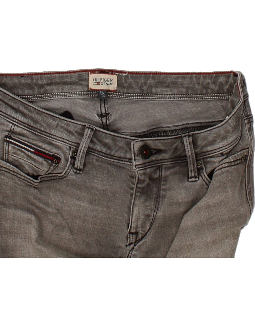 TOMMY HILFIGER Womens Slim Jeans W28 L27 Grey Vintage Tommy Hilfiger and Second-Hand Tommy Hilfiger from Messina Hembry 