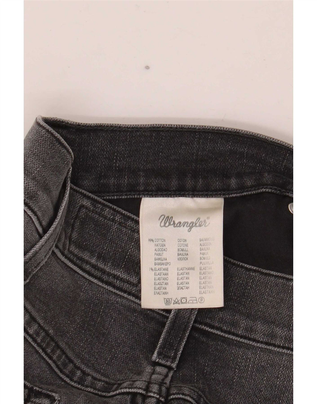 Wrangler Mens Colton Slim Jeans W32 L34 Grey Cotton