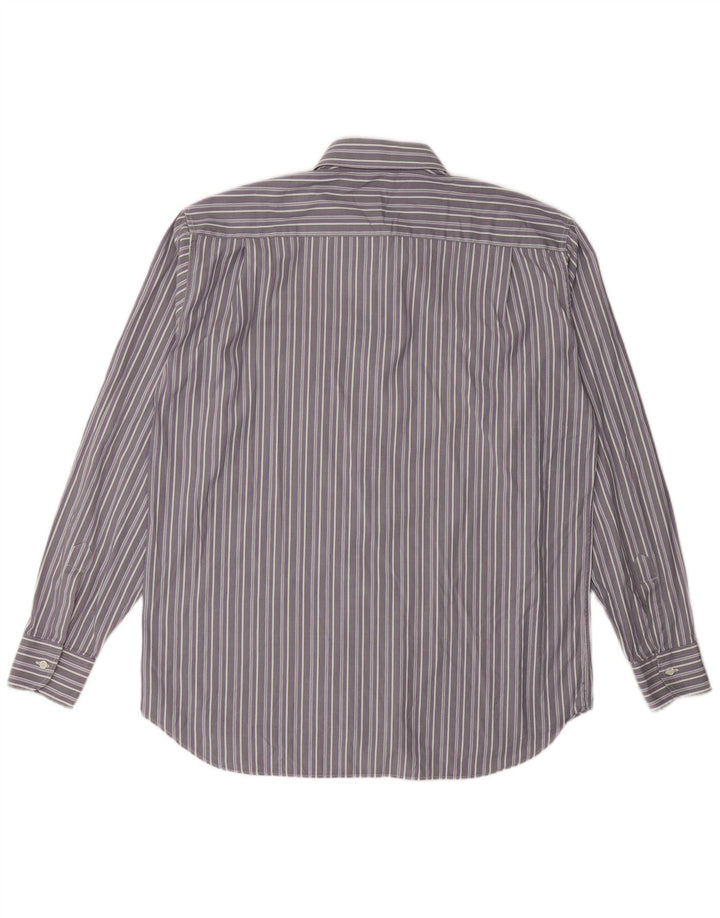 PLAY Mens Shirt Size 41 16 Large Purple Striped Cotton