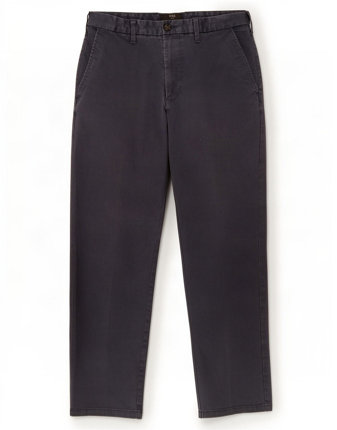 Marks & Spencer Mens Straight Regular Chino Trousers W32 L29 Navy Blue