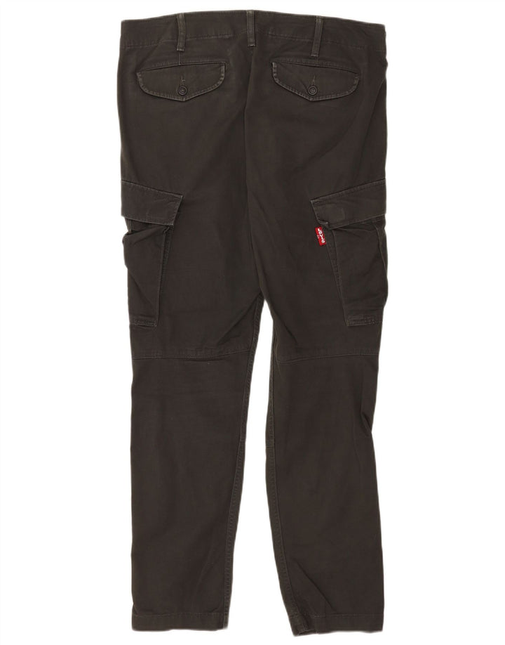 Levi's Mens Cargo Trousers Medium W32 L29 Khaki Cotton