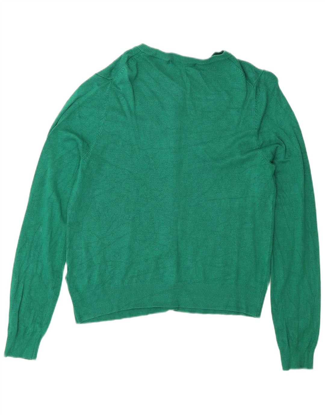 Maglione cardigan da donna Marks & Spencer UK 12 Viscosa verde medio