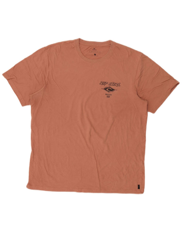 Rip Curl Camiseta gráfica de ajuste relajado para hombre Top XL Rosa