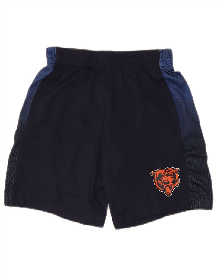 NFL Boys Sports Shorts 7-8 år Medium Navy Blue Colourblock Polyester