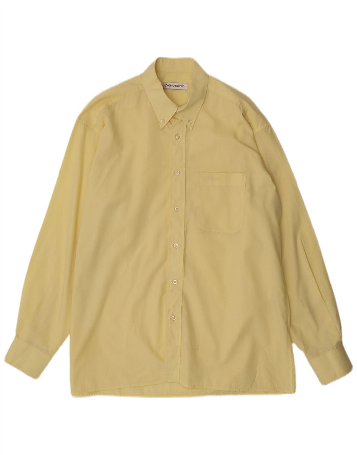 Pierre Cardin Herreskjorte Str. 42 16 1/2 Stor Gul Polyester