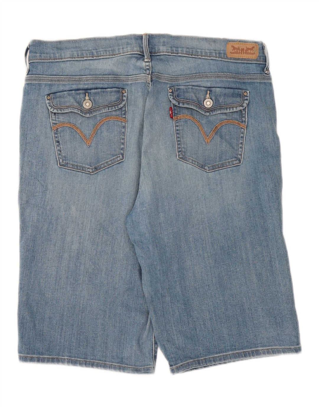 LEVI'S Womens Denim Shorts US 12 Large W34 Blue Cotton Vintage Levi's and Second-Hand Levi's from Messina Hembry 