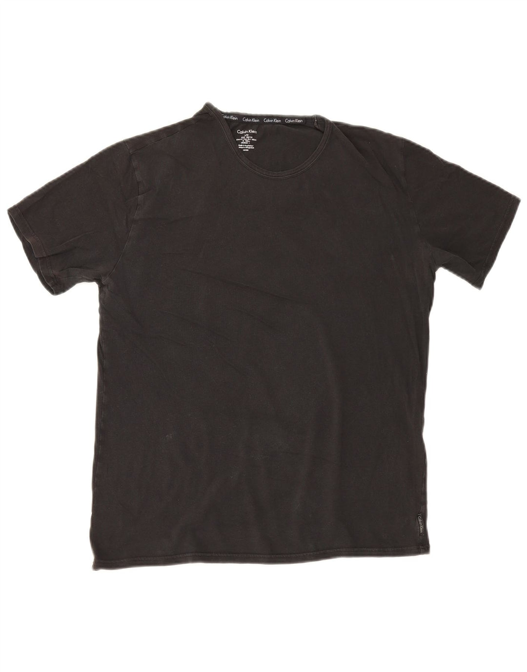 Calvin Klein Womens T-Shirt Top UK 16 Large Black