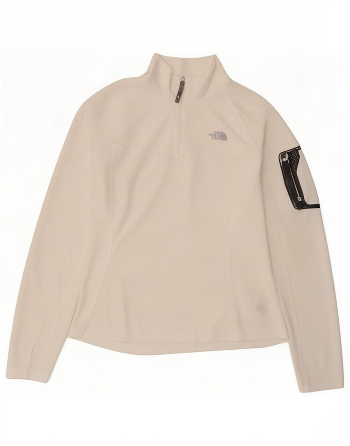 Top da tuta pullover con zip e collo da donna The North Face UK 16 Large Bianco