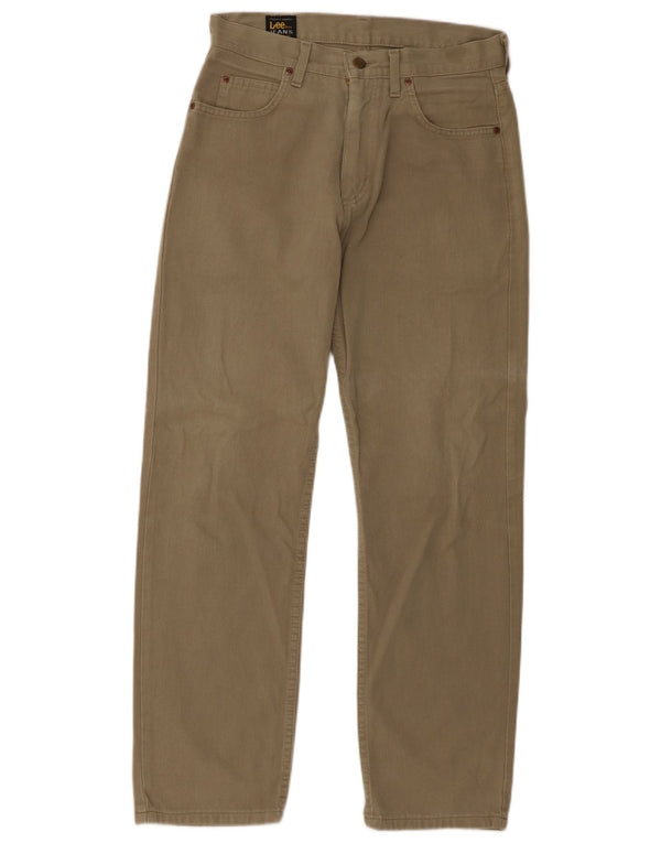 Lee Mens Portland egyenes alkalmi nadrág W30 L30 khaki pamut
