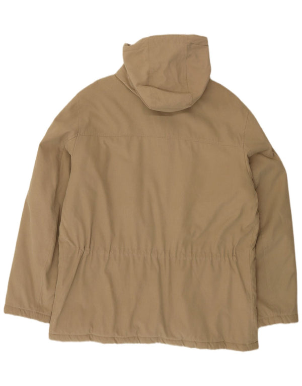 Jaqueta masculina acolchoada com capuz Adhoc IT 54 2XL poliéster bege
