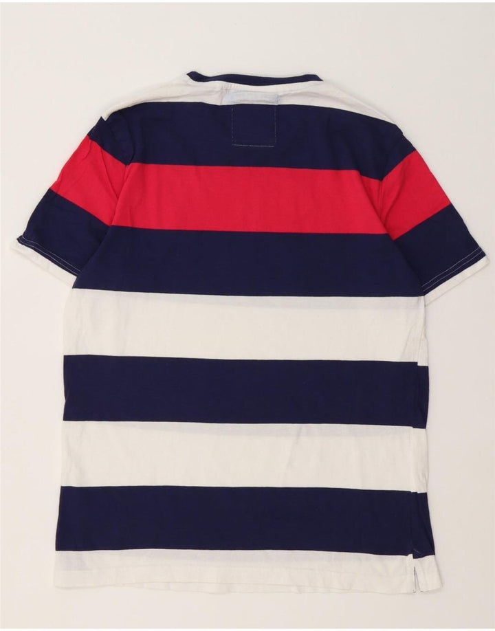 Crew Clothing Mens T-Shirt Top Medium Multicoloured Striped Cotton