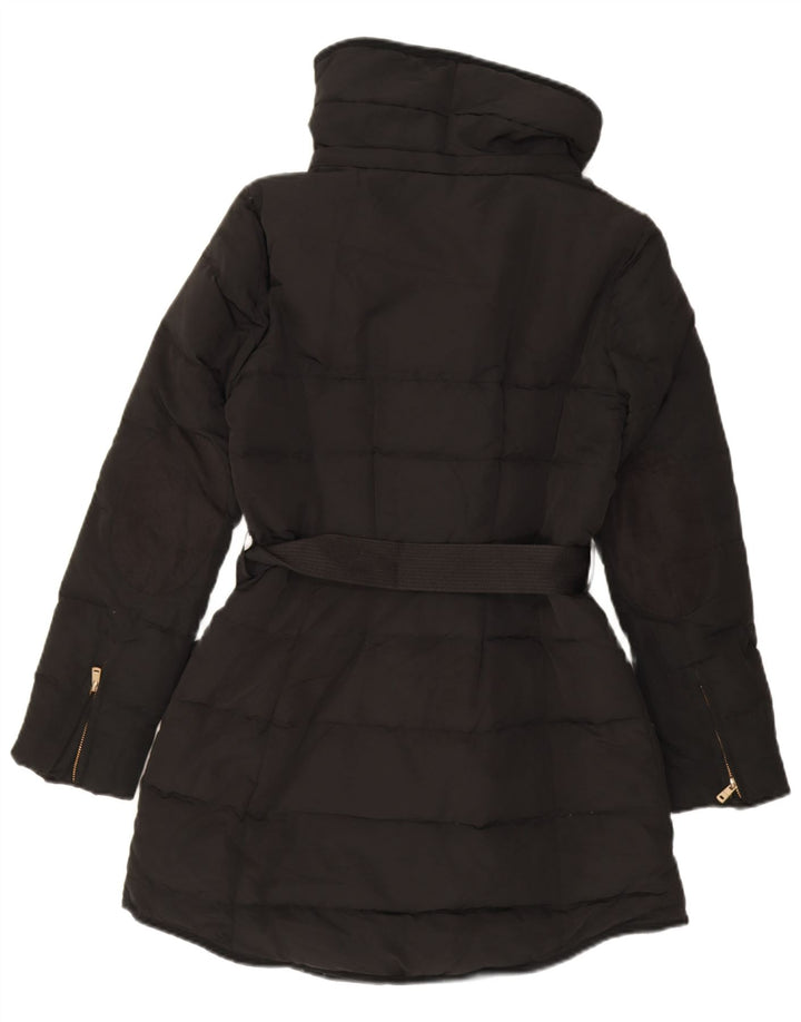 Zara Womens Padded Coat UK 12 Medium Black