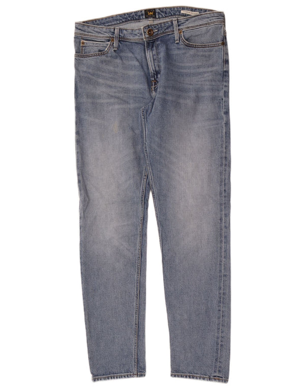 Lee Mens Selvage Stretch Slim Jeans W29 L31 Blue Cotton
