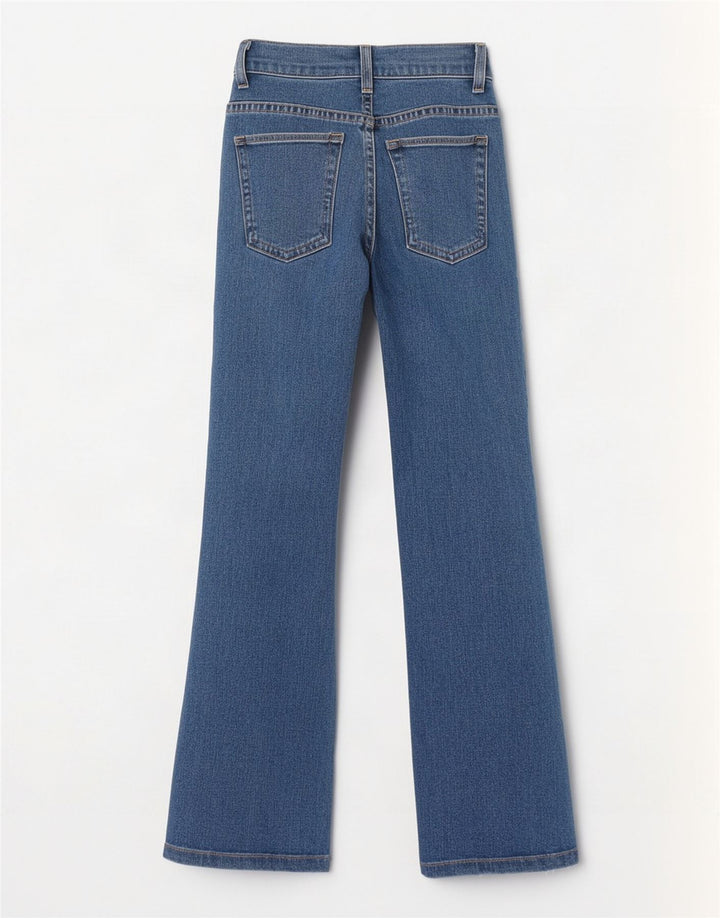 Lee Dame Bootcut Jeans W26 L31 Blå Bomuld