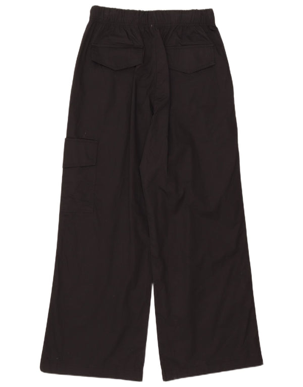 Zara Γυναικείο Φαρδύ Παντελόνι Cargo Small W26 L29 Μαύρο βαμβακερό