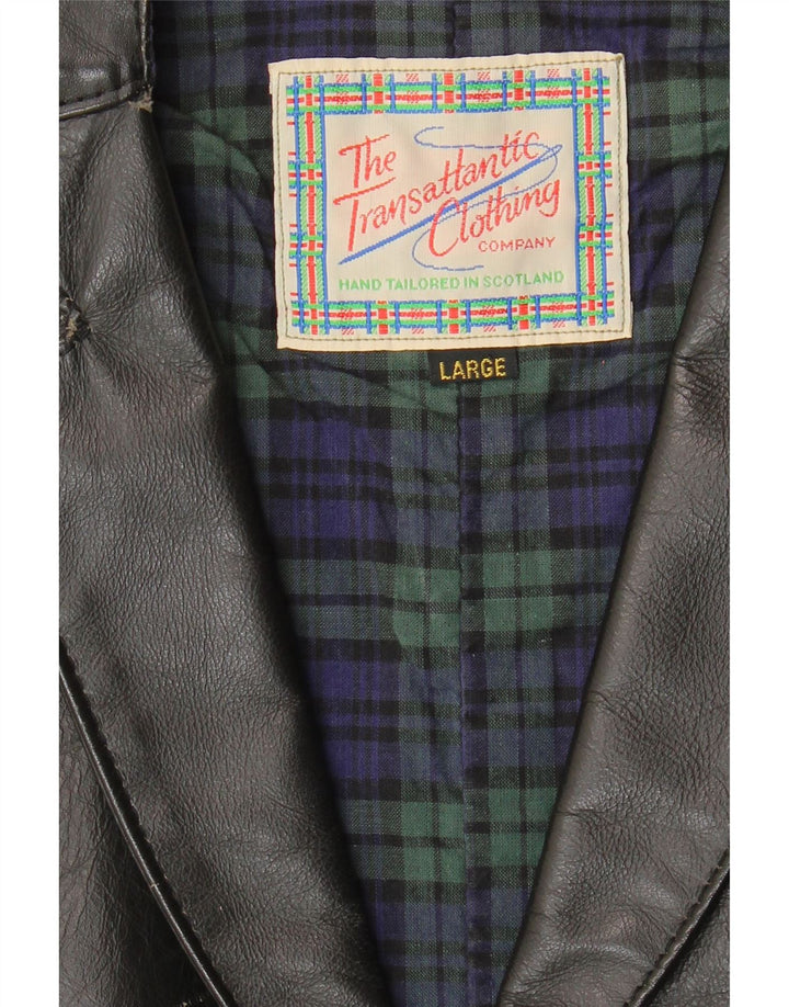 Vintage vest til mænd, stor sort