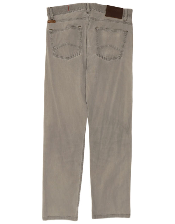 Marlboro Classics Calça masculina reta casual W32 L30 algodão cinza