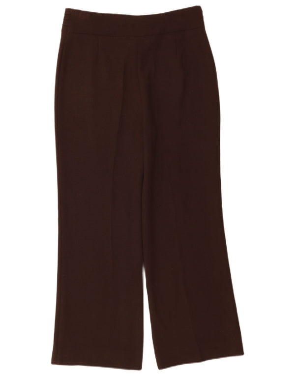 Женские прямые повседневные брюки Marks & Spencer UK 12 Medium W28 L27 Коричневые