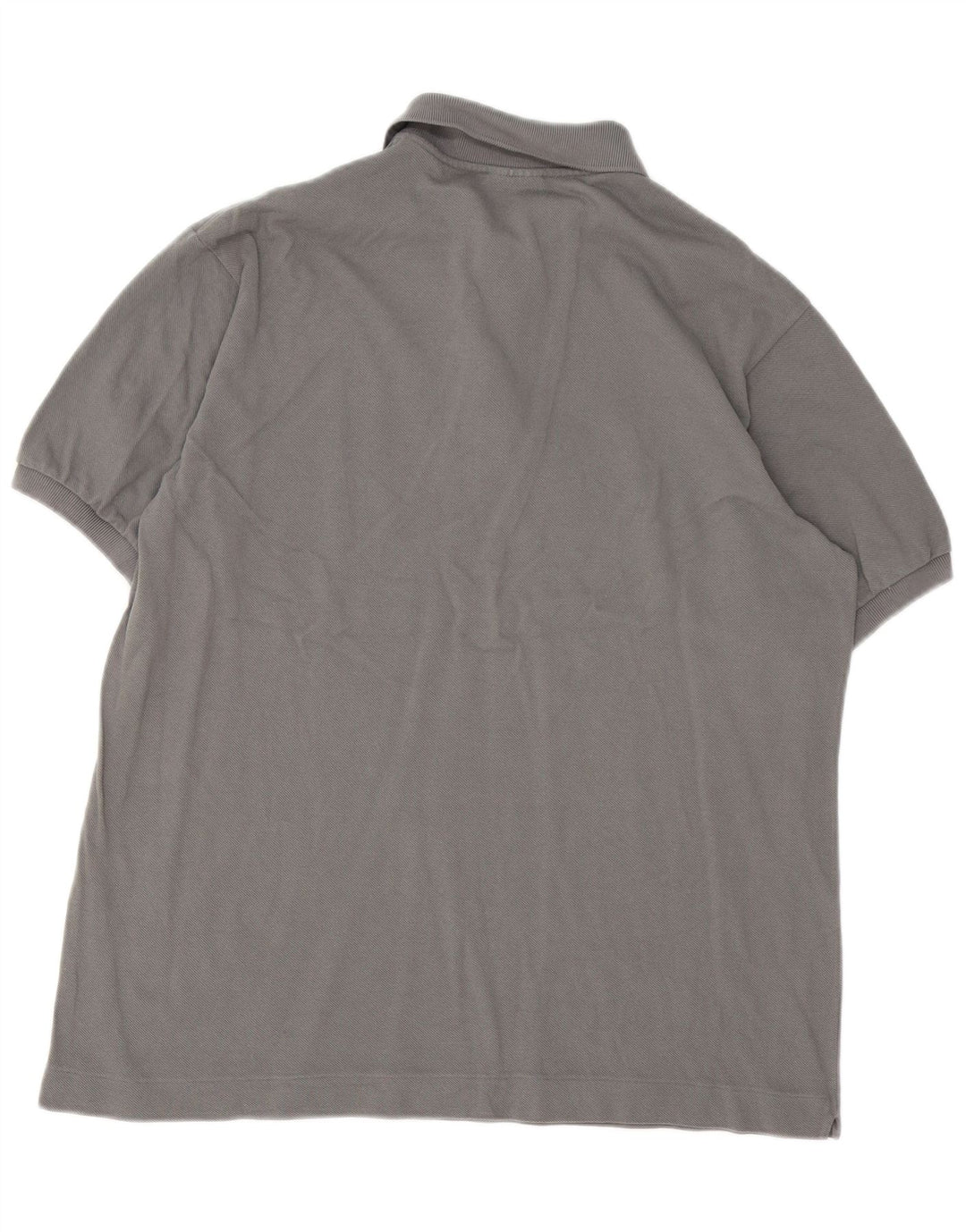 Lacoste Mens Polo Shirt Size 5 Large Grey Cotton