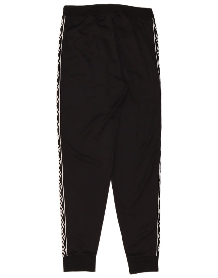 Umbro Mens Graphic Tracksuit Trousers Joggers Small  Black Polyester