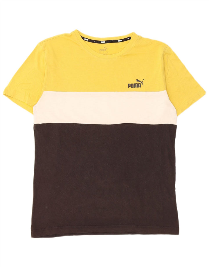 Camiseta Puma Hombre Top Medium Multicolor Colorblock Algodón