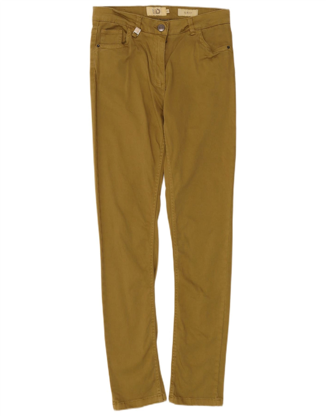 DACK'S Womens Slim Casual Trousers IT 44 Medium W30 L30 Khaki Cotton